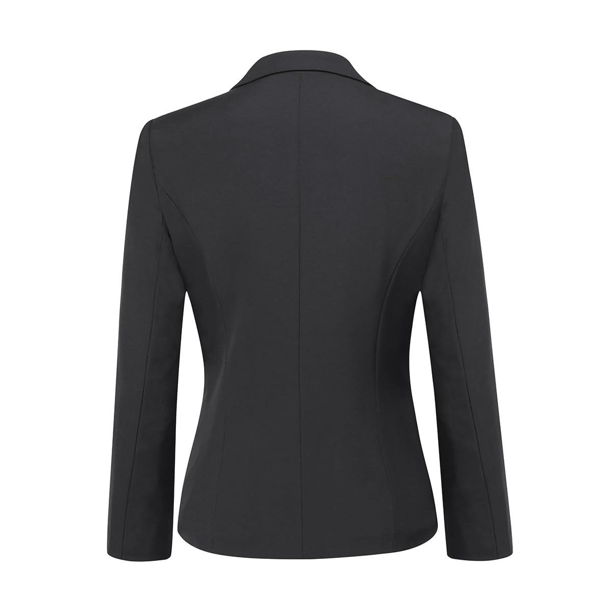 YUNCLOS Women's 2 Piece Office Lady Business Suit Set Slim Fit Blazer Pant Coal Black