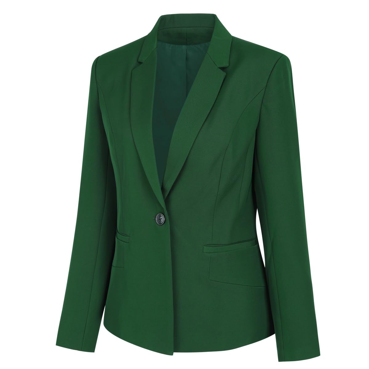 YUNCLOS Women's 2 Piece Office Lady Business Suit Set Slim Fit Blazer Pant Green