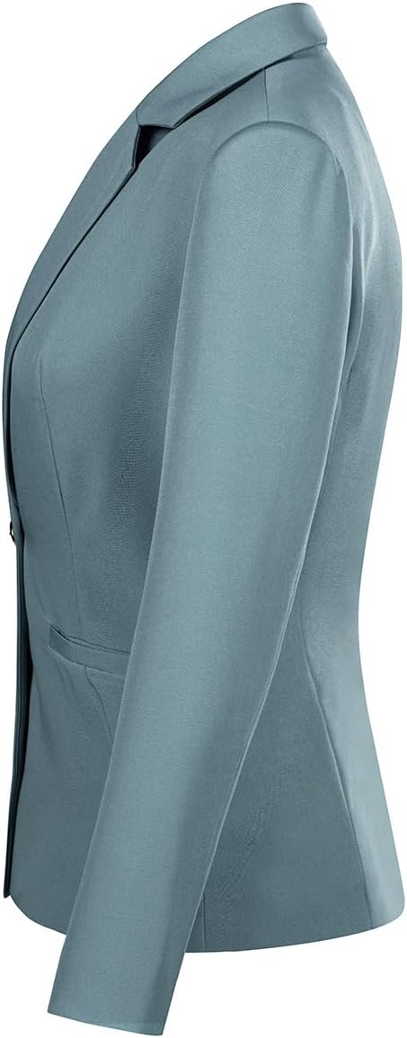 YUNCLOS Women's 2 Piece Office Work Suit Set One Button Blazer and Pants (Green, S)