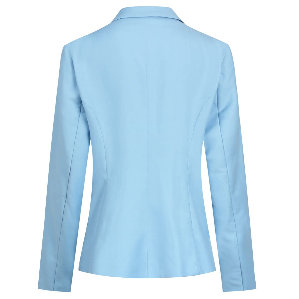 YUNCLOS Women's Casual Long Sleeve Button Slim Work Office Blazer Jacket Blue