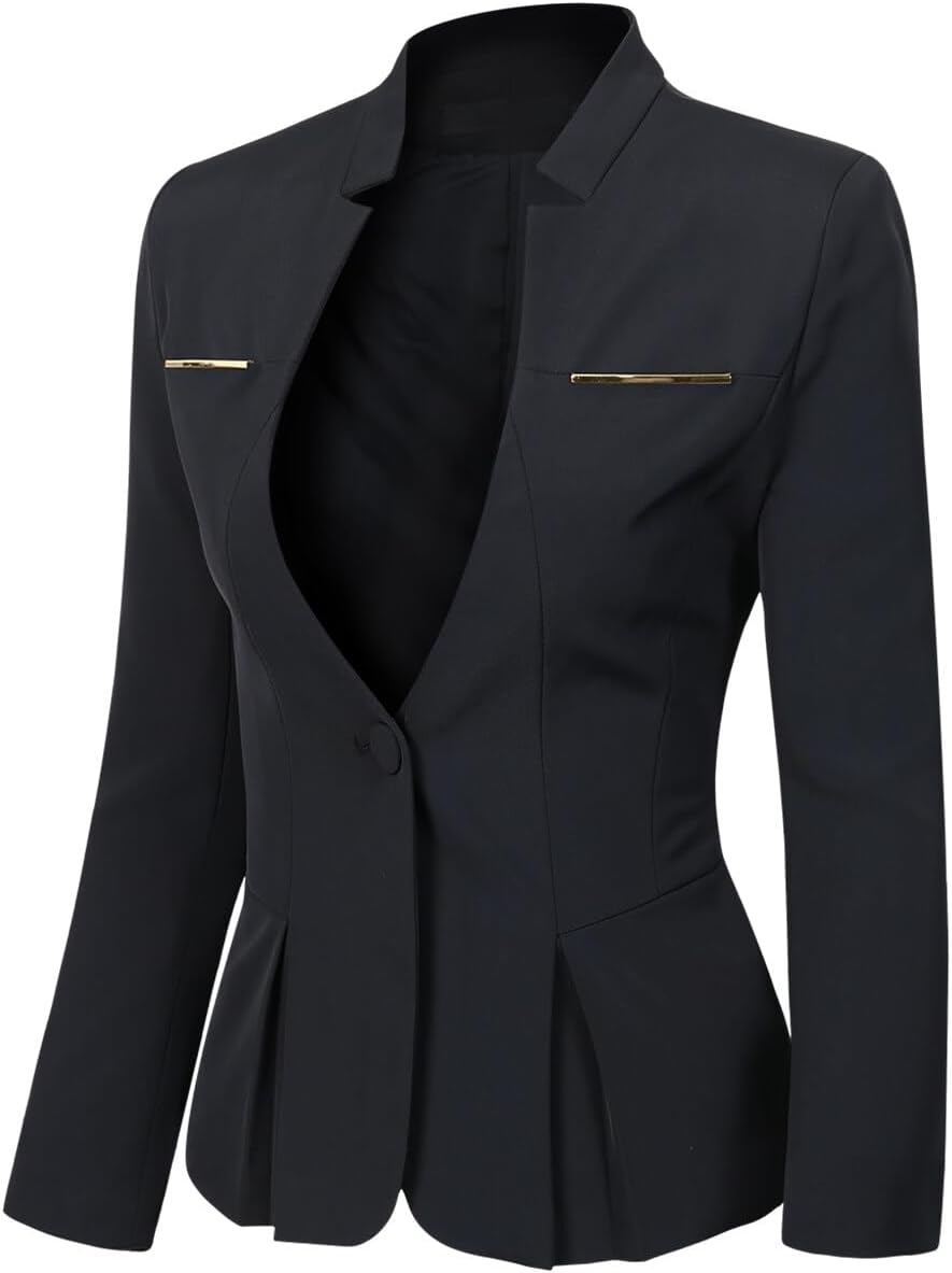 YUNCLOS Women's 2 Piece Business Dress Skirt Suit Set Office Lady Slim Fit Blazer and Skirt