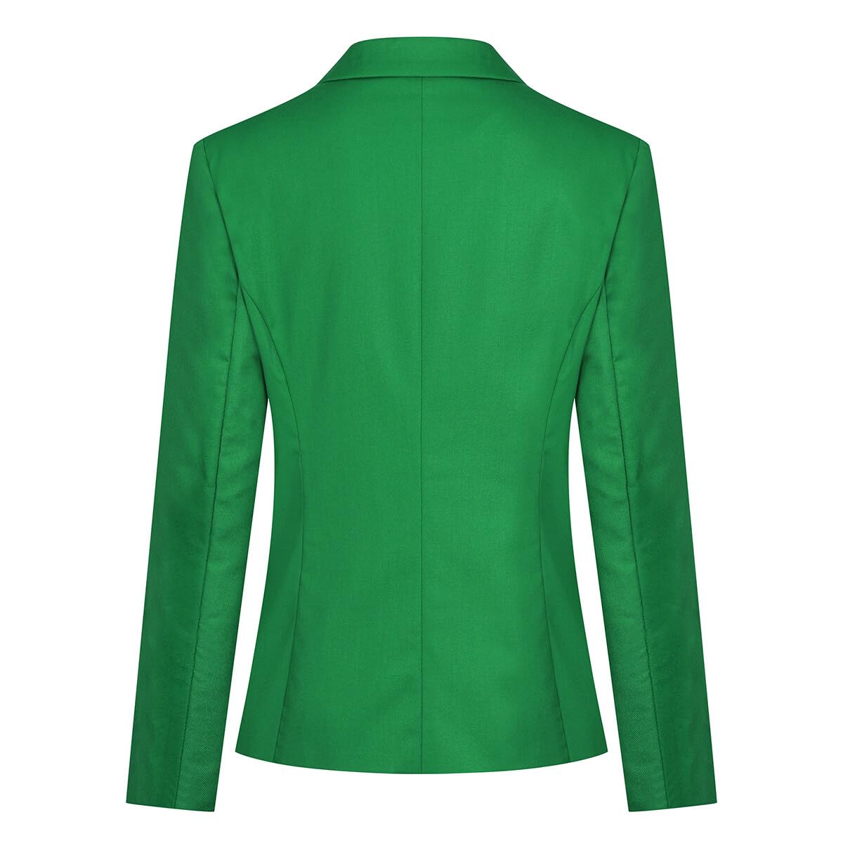 YUNCLOS Women's Casual Long Sleeve Button Slim Work Office Blazer Jacket Green