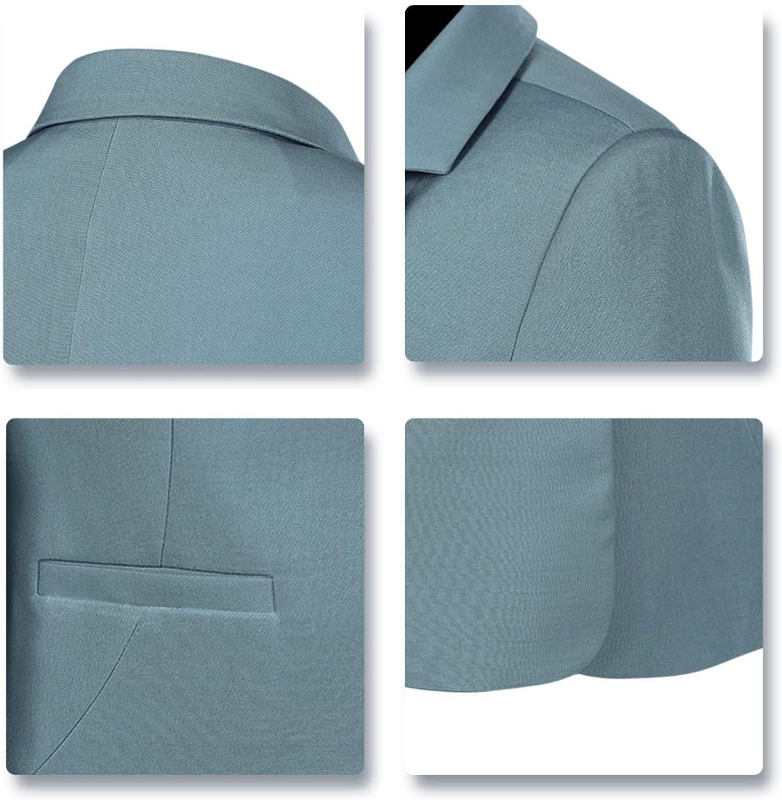 YUNCLOS Women's 2 Piece Office Work Suit Set One Button Blazer and Pants (Green, S)