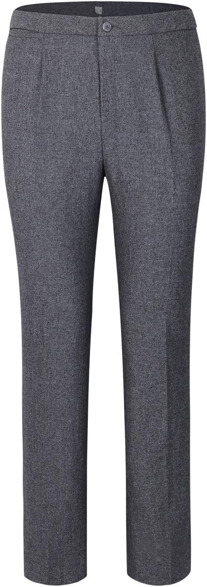YUNCLOS Women's Elegant Business 2 Piece Office Lady Suit Set Work Blazer Pant, 1L Dark Grey