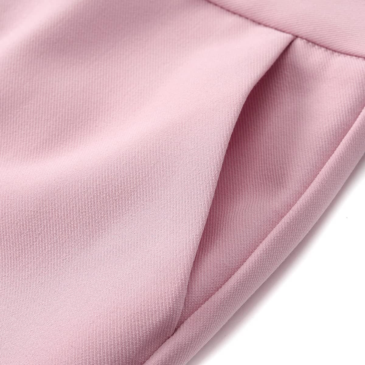YUNCLOS Women's 2 Pieces Vintage Office Lady Suit Set 1 Button Blazer and Suit Pants Pink