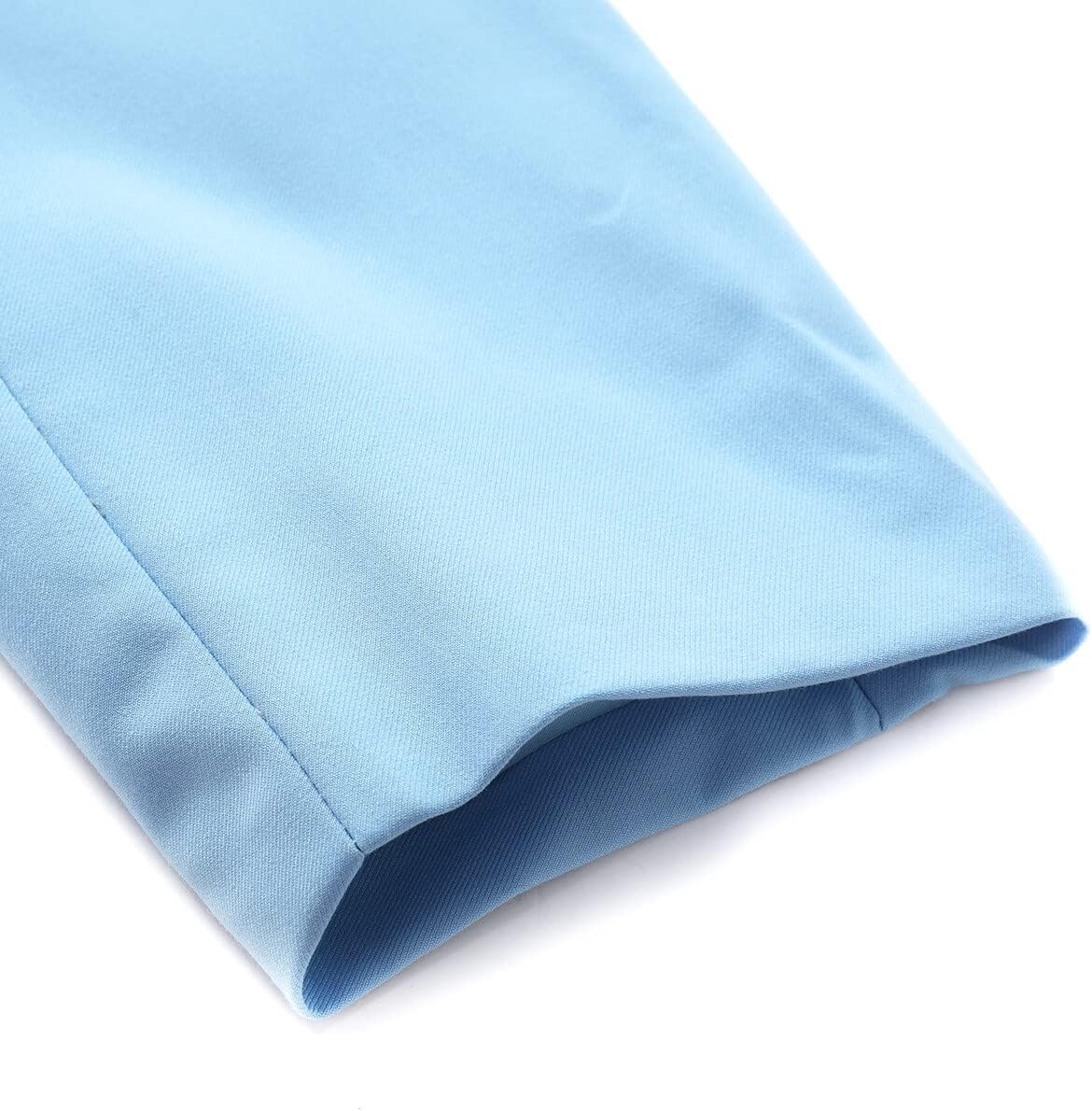 YUNCLOS Women's Casual Long Sleeve Button Slim Work Office Blazer Jacket Blue