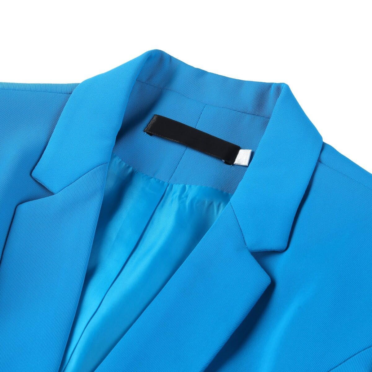 YUNCLOS Women's 2 Piece Office Lady Business Suit Set Slim Fit Blazer Pant Lake Blue