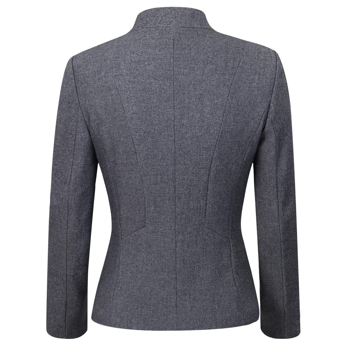 YUNCLOS Women's Elegant Business 2 Piece Office Lady Suit Set Work Blazer Pant, 1L Dark Grey