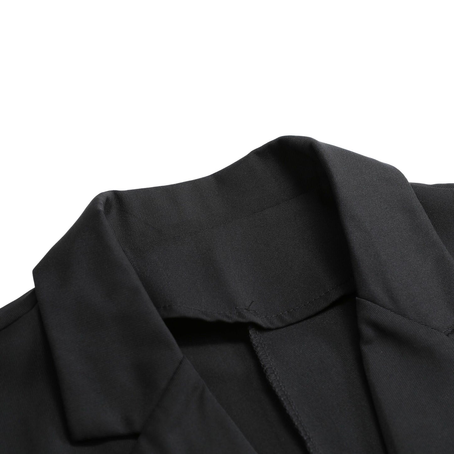 YUNCLOS Womens Casual Suit Blazer 1 Button Long Sleeve Notched Lapel Open Front Jacket for Work Office Black