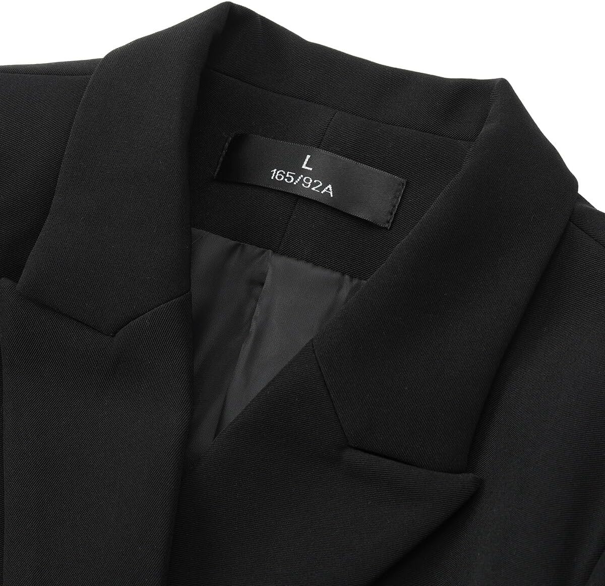 YUNCLOS Women's 2 Piece Slim Fit Work Suit Set Two Button Blazer and Pants Coal Black