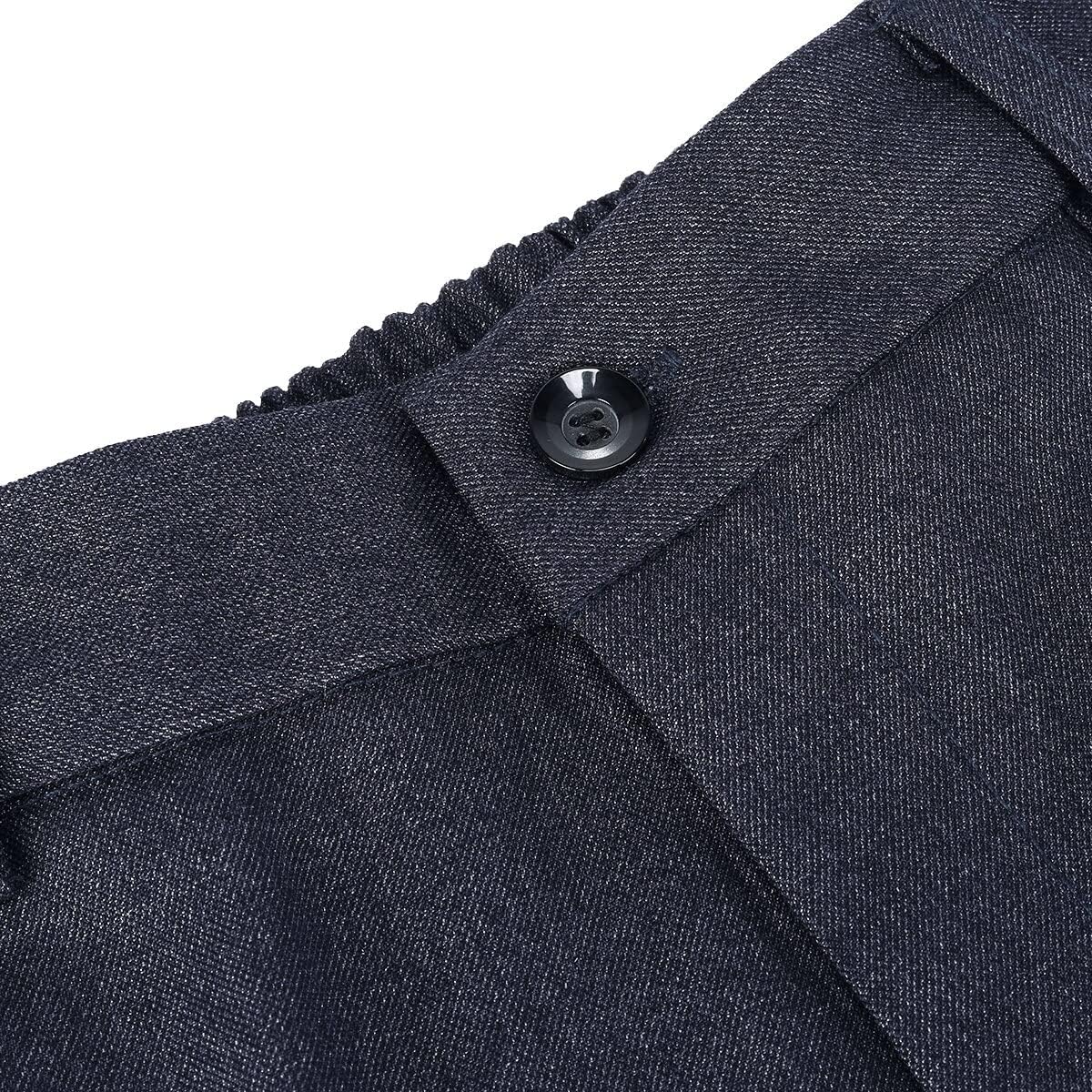 YUNCLOS Women's 2 Piece Double Breasted Suit Set Two Button Blazer and Pants Navy