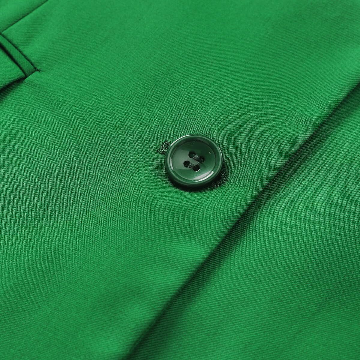 YUNCLOS Women's Casual Long Sleeve Button Slim Work Office Blazer Jacket Green