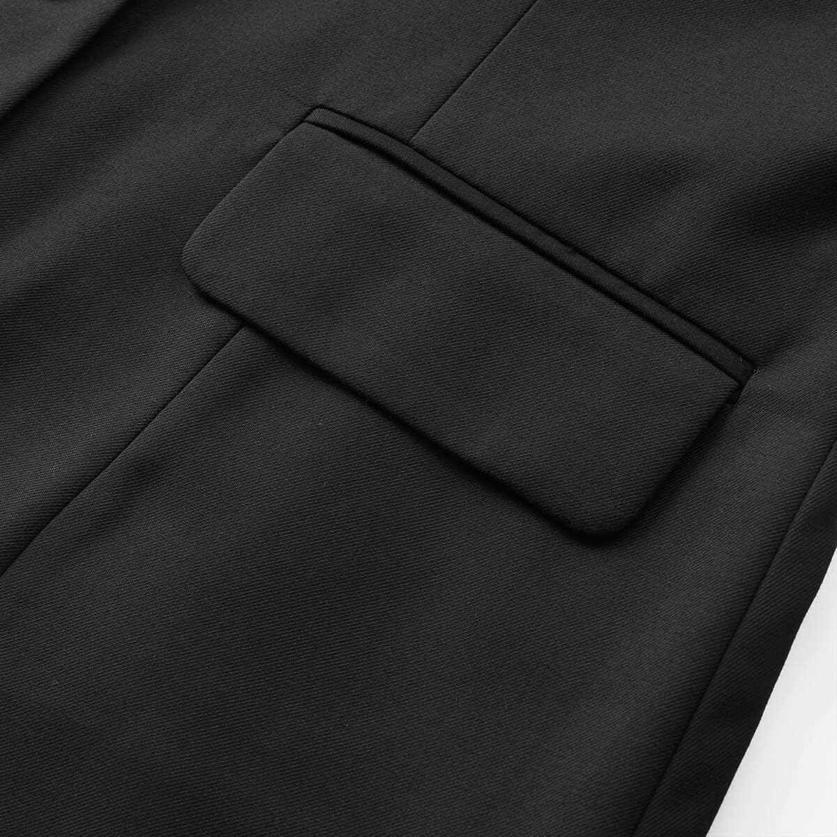 YUNCLOS Women's Casual Long Sleeve Button Slim Work Office Blazer Jacket Black