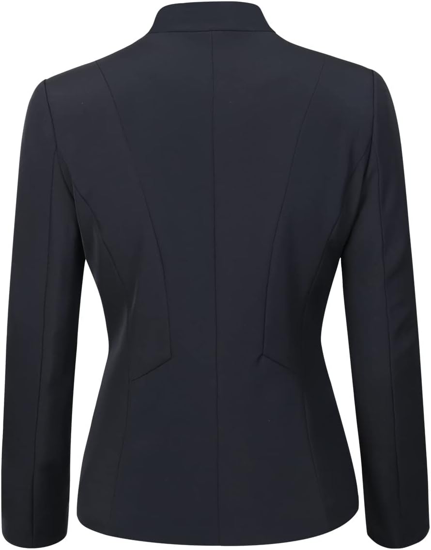 YUNCLOS Women's Elegant Business 2 Piece Office Lady Suit Set Work Blazer Pant Suit Set-Black