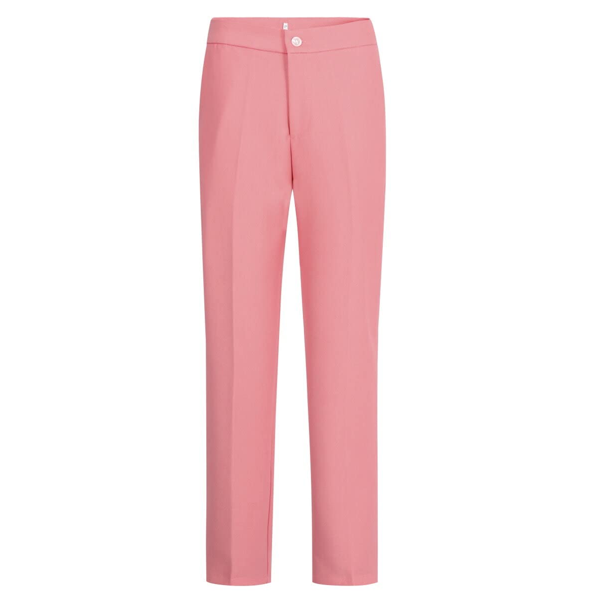 YUNCLOS Women's 2 Piece Double Breasted Suit Set Two Button Blazer and Pants, Pink, Small