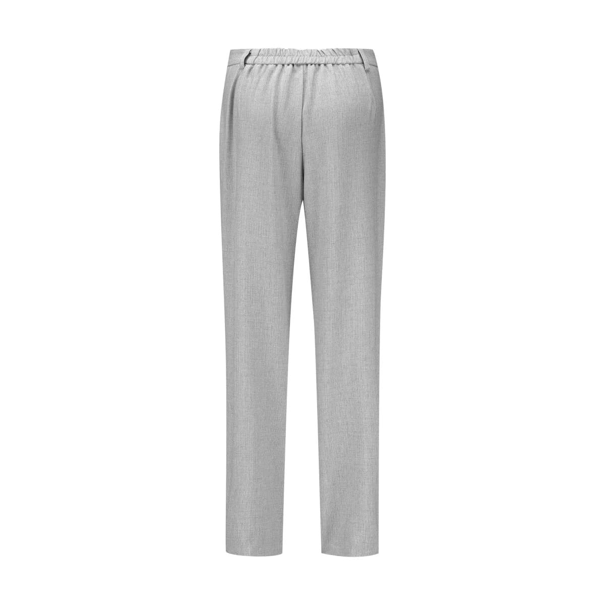 YUNCLOS Women's 2 Piece Business Office Suit Set One Button Short Sleeve Blazer Jacket and Suit Pants Gray
