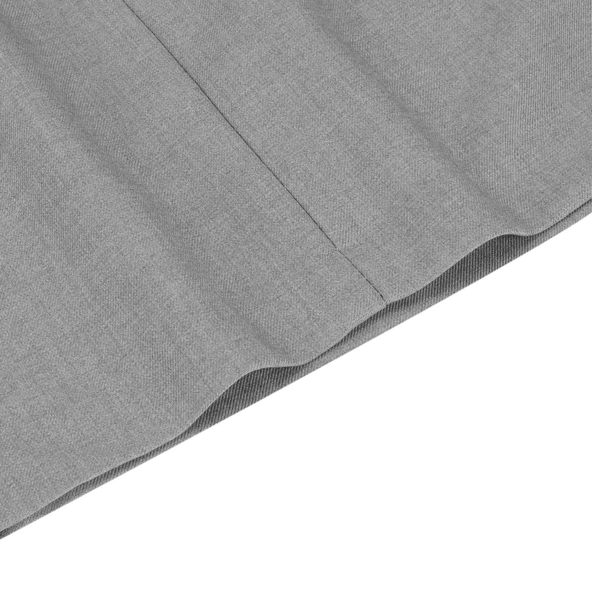 YUNCLOS Women's 2 Pieces Skirt Suit Set Long Sleeve Blazer Jacket and Pencil Skirt Light Gray
